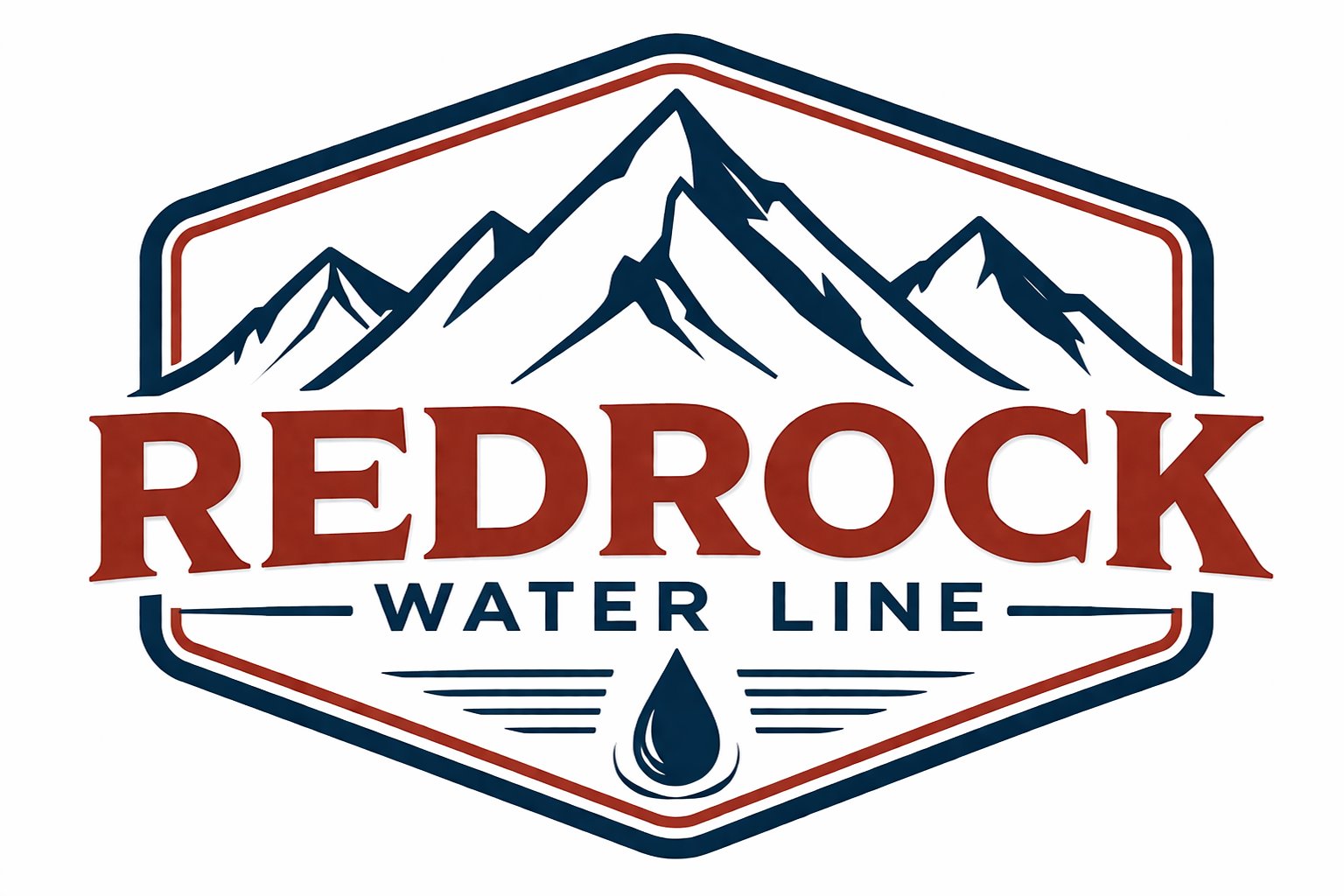 Red Rock Water Line Logo